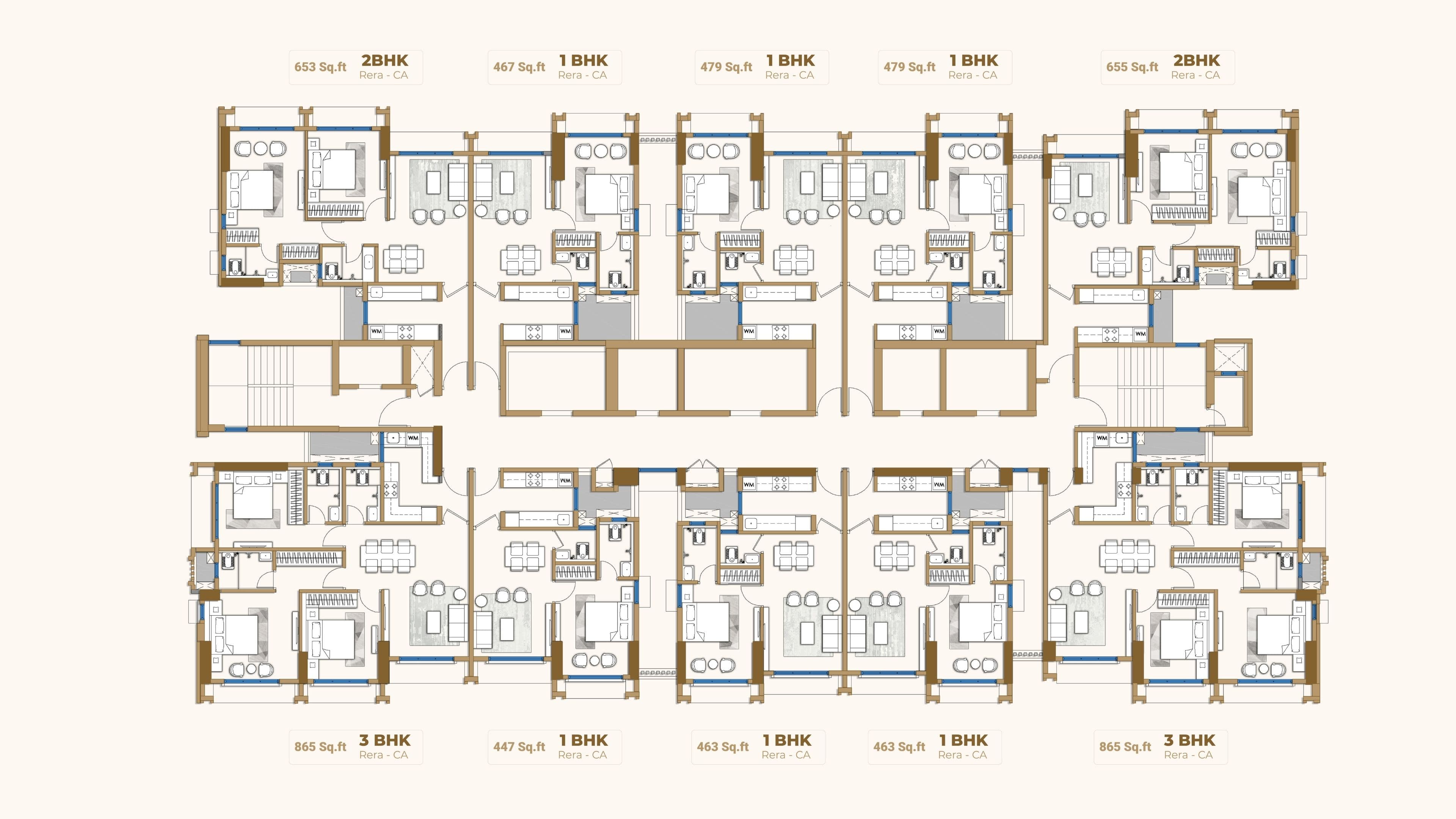 Typical Floor Plan, Continental Horizon
